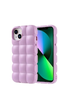 Apple Uyumlu iPhone 13 Kılıf Parlak Esnek Silikon Zore Dom Dom Kapak Lila Apple Uyumlu iPhone 13 Kılıf Parlak Esnek Silikon Zore Dom Dom Kapak Lila