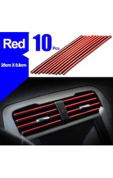 U Tip Geçmeli Havalandırma Nikelaj Şerit Çıta İnce 20cm 10 Parça Kırmızı U Tip Geçmeli Havalandırma Nikelaj Şerit Çıta İnce 20cm 10 Parça Kırmızı