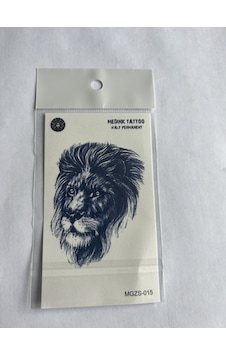 Aslan 11x8 Cm Yarı Kalıcı Geçici Dövme Yapıştırma Dövme Aslan 11x8 Cm Yarı Kalıcı Geçici Dövme Yapıştırma Dövme