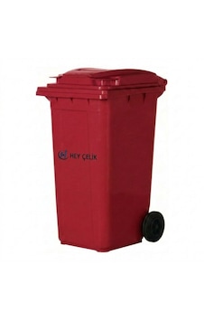 240 Litre Kırmızı Plastik Çöp Konteyneri Hey Çelik Pk - 095 240 Litre Kırmızı Plastik Çöp Konteyneri Hey Çelik Pk - 095