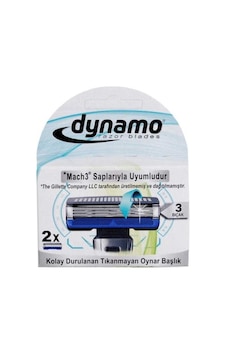 Dynamo 3 Bıçaklı Mach3 Uyumlu Sistem Yedek Başlık 2'li Dynamo 3 Bıçaklı Mach3 Uyumlu Sistem Yedek Başlık 2'li