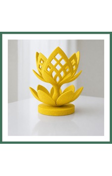 En-cag 3d Baskı Lotus Çiçeği Mumluk - Dekoratif Tealight Mumluk-sarı Bss En-cag 3d Baskı Lotus Çiçeği Mumluk - Dekoratif Tealight Mumluk-sarı Bss