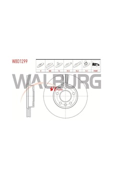 Walburg Arka Disk 2 Adet Renault Master Iii 2.3 Dci 2010- Walburg Arka Disk 2 Adet Renault Master Iii 2.3 Dci 2010-