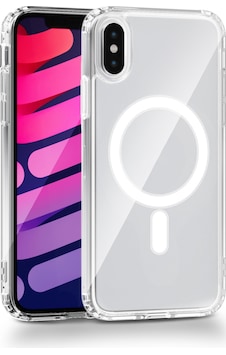 Apple Uyumlu iPhone X Xs Kamera Korumalı Magsafe Wireless Şarj Özellikli Lüks Şeffaf Silikon Telefon Kılıfı Apple Uyumlu iPhone X Xs Kamera Korumalı Magsafe Wireless Şarj Özellikli Lüks Şeffaf Silikon Telefon Kılıfı