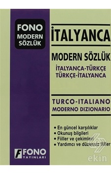 Modern Sözlük İtalyanca-Türkçe/Türkçe İtalyanca - Renoto Luciano -  Birsen Çankaya - Fono Yayınları