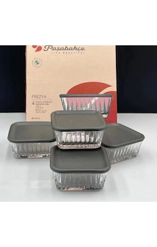 Paşabahçe 530236 Freyza Saklama Kabı 225 CC 4'lü Şeffaf Paşabahçe 530236 Freyza Saklama Kabı 225 CC 4'lü Şeffaf