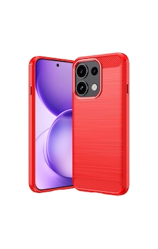 Caseonn Oppo Reno16 F 5g Kılıf Karbon Fiber Desenli Koruyucu Arka Kapak Kırmızı Caseonn Oppo Reno16 F 5g Kılıf Karbon Fiber Desenli Koruyucu Arka Kapak Kırmızı