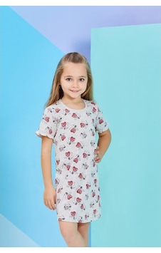 Roly Poly Genç Kız Kkol Bisiklet Yaka Gecelik(2264)(10-16Yaş) Roly Poly Genç Kız Kkol Bisiklet Yaka Gecelik(2264)(10-16Yaş)