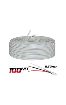 100 Metre 0.50mm 2+1 Cctv Güvenlik Kamera Kablosu