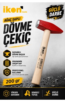 Ağaç Saplı Dövme Çekiç 200 Gr Dayanıklı Çelik Başlıklı Ahşap Saplı Profesyonel Çekiç Ağaç Saplı Dövme Çekiç 200 Gr Dayanıklı Çelik Başlıklı Ahşap Saplı Profesyonel Çekiç