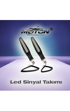 Motosiklet Universal Led Sinyal Lambası Takımı 2 Adet