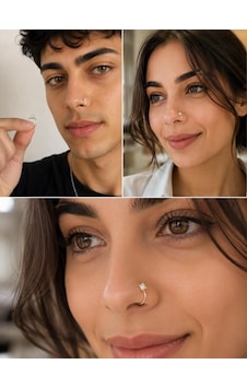 925 Ayar Gümüş Minimal Burun Hızması Piercing Zirkon Taşlı Unisex Halka Nose Ring Günlük Kullanım Şık Tasarım Gri 925 Ayar Gümüş Minimal Burun Hızması Piercing Zirkon Taşlı Unisex Halka Nose Ring Günlük Kullanım Şık Tasarım Gri