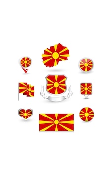 Kuzey Makedonya Sticker Set