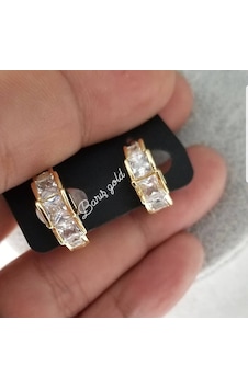 Barışgold 22Ayar Altin Kaplama Küpe N11.531 Çok Renkli