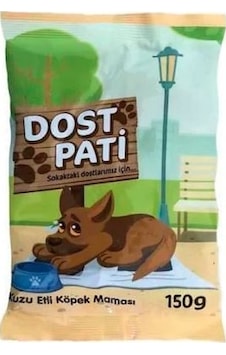 Dost Pati Kuzu Etli Yetişkin Köpek Maması 150 G