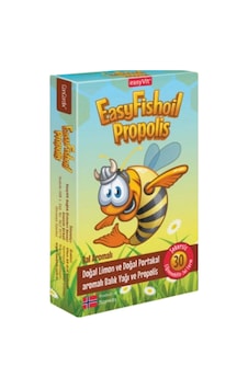 EasyFishoil Propolis Bal Aromalı 30 Çiğnenebilir Jel Form