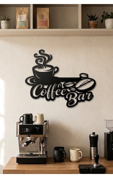 Coffee Bar Kahve Köşesi Dekoratif Duvar Yazısı Aksesuarı Coffee Bar Kahve Köşesi Dekoratif Duvar Yazısı Aksesuarı