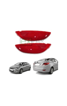 Hyundaı Accent Blue Arka Tampon Reflektör Takımı Sağ Ve Sol Taraf 2011 - 2015 Accent Arka Kedi Gözü Hyundaı Accent Blue Arka Tampon Reflektör Takımı Sağ Ve Sol Taraf 2011 - 2015 Accent Arka Kedi Gözü