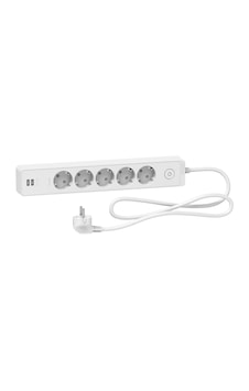 Schneider Electric Unica ST945U1W 5'li Topraklı Grup Priz & 2 USB Prizli 1.5 Metre Beyaz Schneider Electric Unica ST945U1W 5'li Topraklı Grup Priz & 2 USB Prizli 1.5 Metre Beyaz
