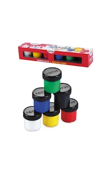 Akrilik Boya 6 Renk 25 Ml 1 Paket Fatih Akrilik Boya Seti 6 Lı Su Bazlı Şişe İçerisinde Okul Resim Sınıf