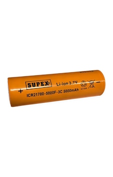 Supex Icr21700-5000f-3c 3.7v 5000mah Li-ion Düz Kafa Başsız Pil Supex Icr21700-5000f-3c 3.7v 5000mah Li-ion Düz Kafa Başsız Pil