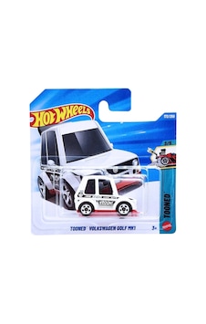 Hot Wheels Tooned Volkswagen Golf Mk1 - Tooned Beyaz 1/64 Diecast Model Araba Çok Renkli
