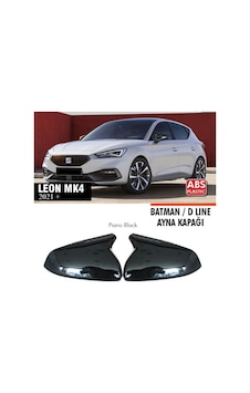 Seat Leon Mk4 Batman Yarasa Ayna Kapağı Piano Black 2021+
