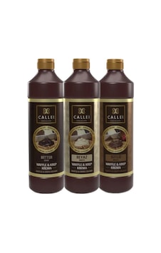 Callei 3'lü Waffle Sos Avantaj Paketi Bitter Çikolata Beyaz Çikolata Sütlü Çikolata Callei 3'lü Waffle Sos Avantaj Paketi Bitter Çikolata Beyaz Çikolata Sütlü Çikolata