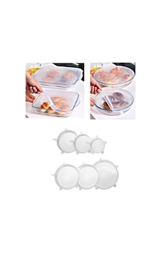 10 Parça Silikon Borcam Kapağı Ve Streç Kapak Seti 2 Boy Kare, 2 Boy Yuvarlak Kapak + 6 Lı Tencere Kupa Bardak Bonesi Beyaz 10 Parça Silikon Borcam Kapağı Ve Streç Kapak Seti 2 Boy Kare, 2 Boy Yuvarlak Kapak + 6 Lı Tencere Kupa Bardak Bonesi Beyaz