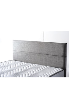 Nironyatak Silver Çift Kişilik Yatak Başlığı - 150 Cm Gri Keten Kumaş Başlık
