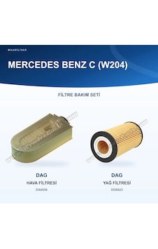 Dag Mercedes C200 Cdı W204 Om651.913 Hava Yağ Filtre Bakım Seti Dag Mercedes C200 Cdı W204 Om651.913 Hava Yağ Filtre Bakım Seti