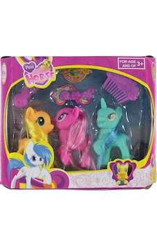 Can Oyuncak Kutulu 3'lü Pony Seti Renkli G5988a18723n1