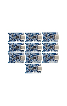 10 Adet Tp4056 Bms Korumalı Şarj Aleti 3,7v Type-c 10 Adet Tp4056 Bms Korumalı Şarj Aleti 3,7v Type-c