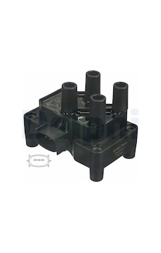 Ford Fusion Bobin 1.6 2003-2011 Delphı Ce2004412b1 Ford Fusion Bobin 1.6 2003-2011 Delphı Ce2004412b1