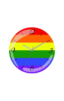 Lgbt Gökkuşağı Çap 30cm Sessiz Akar Bombeli Gerçek Cam Duvar Saati Çok Renkli Lgbt Gökkuşağı Çap 30cm Sessiz Akar Bombeli Gerçek Cam Duvar Saati Çok Renkli