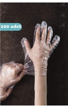 Tek Kullanımlık Şeffaf Eldiven 100 Adet 717561 Renkli