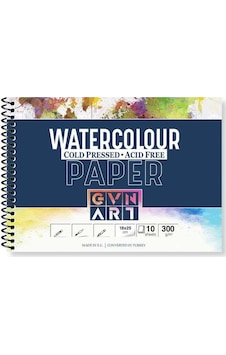 Gvn Art Sulu Boya Defteri Cold Press 300 G 18x25 Cm 10 Yaprak Gvn Art Sulu Boya Defteri Cold Press 300 G 18x25 Cm 10 Yaprak