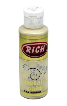 Rich Metalik Akrilik Boya 0734 Krem 130 Cc Rich Metalik Akrilik Boya 0734 Krem 130 Cc