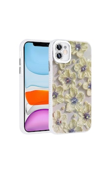 Apple Uyumlu iPhone 11 Kılıf Çiçek Desenli Parlak Taşlı Sert Silikon Garden Kılıf Apple Uyumlu iPhone 11 Kılıf Çiçek Desenli Parlak Taşlı Sert Silikon Garden Kılıf