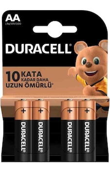 Duracell Lr6 Aa Alkalin Kalem Pil 4&amp 39 Lü Paket