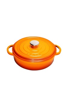 Sürel Döküm 24 Cm Sığ Yuvarlak Tencere Turuncu Turuncu Sürel Döküm 24 Cm Sığ Yuvarlak Tencere Turuncu Turuncu