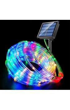 10m 100 Led Solar Led Işık Rgb Çok Renkli