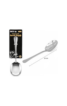 Büro Ev Ofis Mutfağı İçin 21cm Krom Metal Servis Kaşığı Diğer Büro Ev Ofis Mutfağı İçin 21cm Krom Metal Servis Kaşığı Diğer