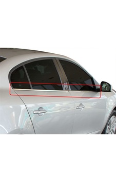 Renault Fluence Sm3 Cam Çıtası 4 Prç  Krom 2010 ve Sonrası