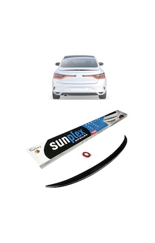 Bagaj Çıtası Piano Black Siyah Spoiler Arka Renault Megane 4 2016 2020 020 102