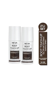 Neva Root Touch-up 2'li Set Koyu Kahve Saç Dipleri İçin Anında Kapatıcı Sprey 75ml