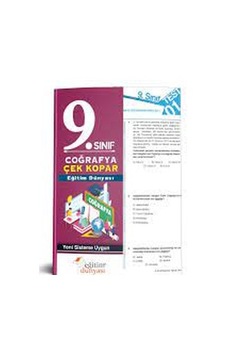 9. Sınıf Coğrafya Çek Kopar Yaprak Test Eğitim Dünyası Yayınları 9. Sınıf Coğrafya Çek Kopar Yaprak Test Eğitim Dünyası Yayınları