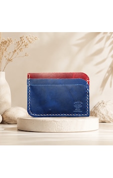 Oakco Leather Hakiki Deri Handmade Kahverengi-yeşil Kartlık Bordo - Lacivert Oakco Leather Hakiki Deri Handmade Kahverengi-yeşil Kartlık Bordo - Lacivert