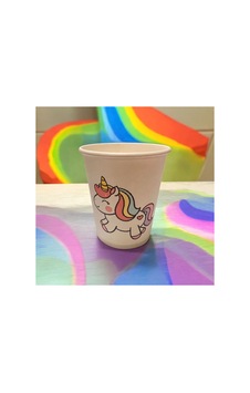 Unicorn Doğumgünü Konseptli Tek Kullanımlık 7 Oz 100 Adet Karton Bardak 1 Unicorn Doğumgünü Konseptli Tek Kullanımlık 7 Oz 100 Adet Karton Bardak 1