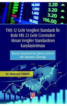 TMS 12 Gelir Vergileri Standardı İle Bobi FRS 23 Gelir Üzerinden Alınan Vergiler Standardının Karşıl - Mehmet Fındık - Ekin Basım Yayın